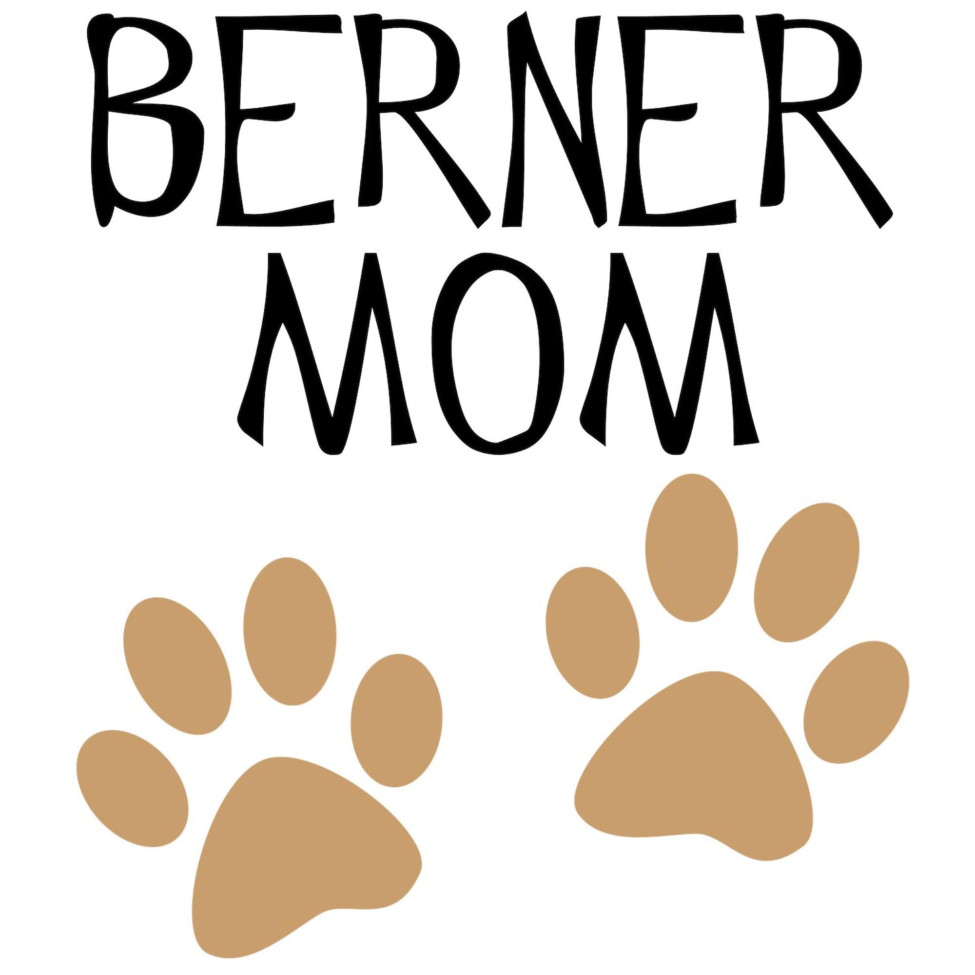 Big Paws Berner Mom Oval Car Bumper Sticker - Waterproof Vinyl Decal for Cars, Laptops & Windows - Perfect for Dog Lovers & Swiss Mountain Dog Owners