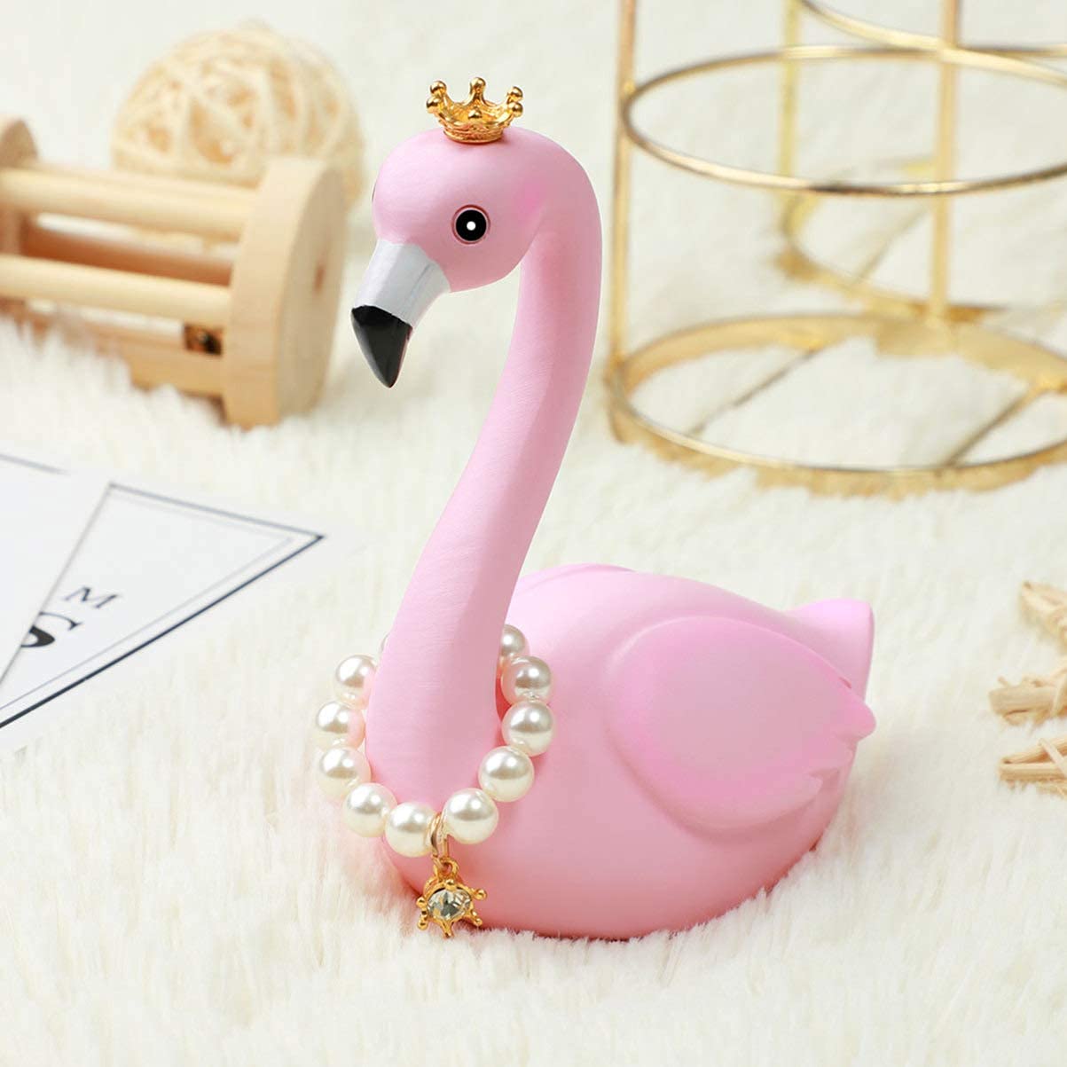 Flamingo Cake Toppers - Pink Flamingo Cake Decorations 3.5X4.9 Inch | Elegant Wedding, Bridal Shower, Birthday & Anniversary Party Cake Topper | Perfect for Tropical, Beach Themed Celebrations and Flamingo Lovers