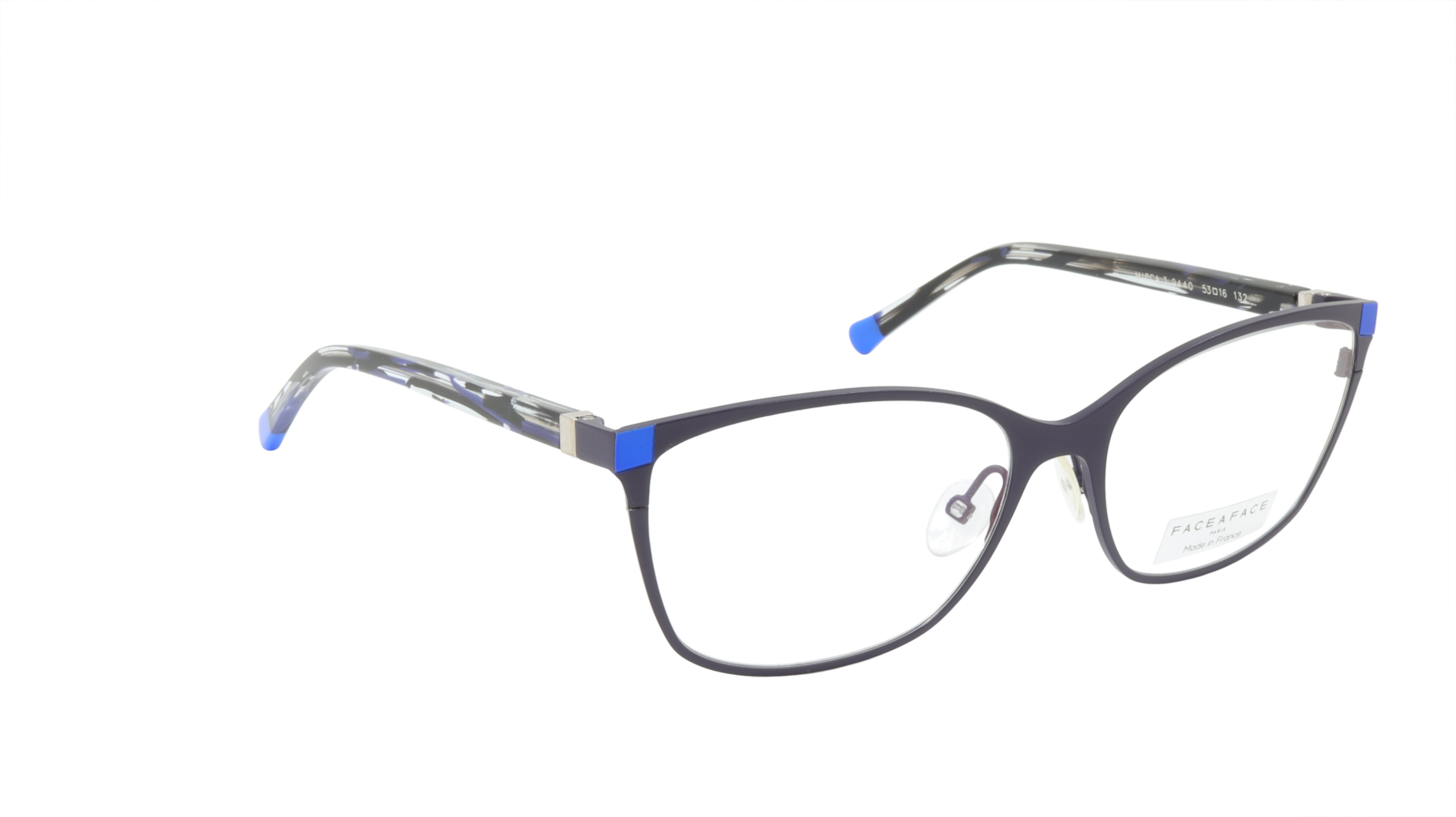Face A Face MICCA 3 Col. 9440 Acetate & Metal Eyeglasses Frame - Matte Dark Violet | Stylish Unisex Optical Glasses for Work, Reading & Everyday Wear