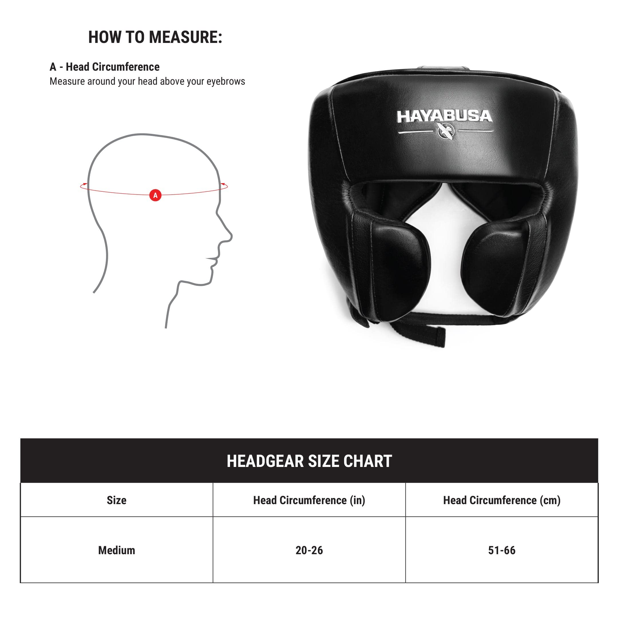Hayabusa Pro Leather Boxing Headgear - Adjustable One Size, Premium Black for Sparring & Training - Ideal for Boxing, MMA, Kickboxing & Martial Arts Practice