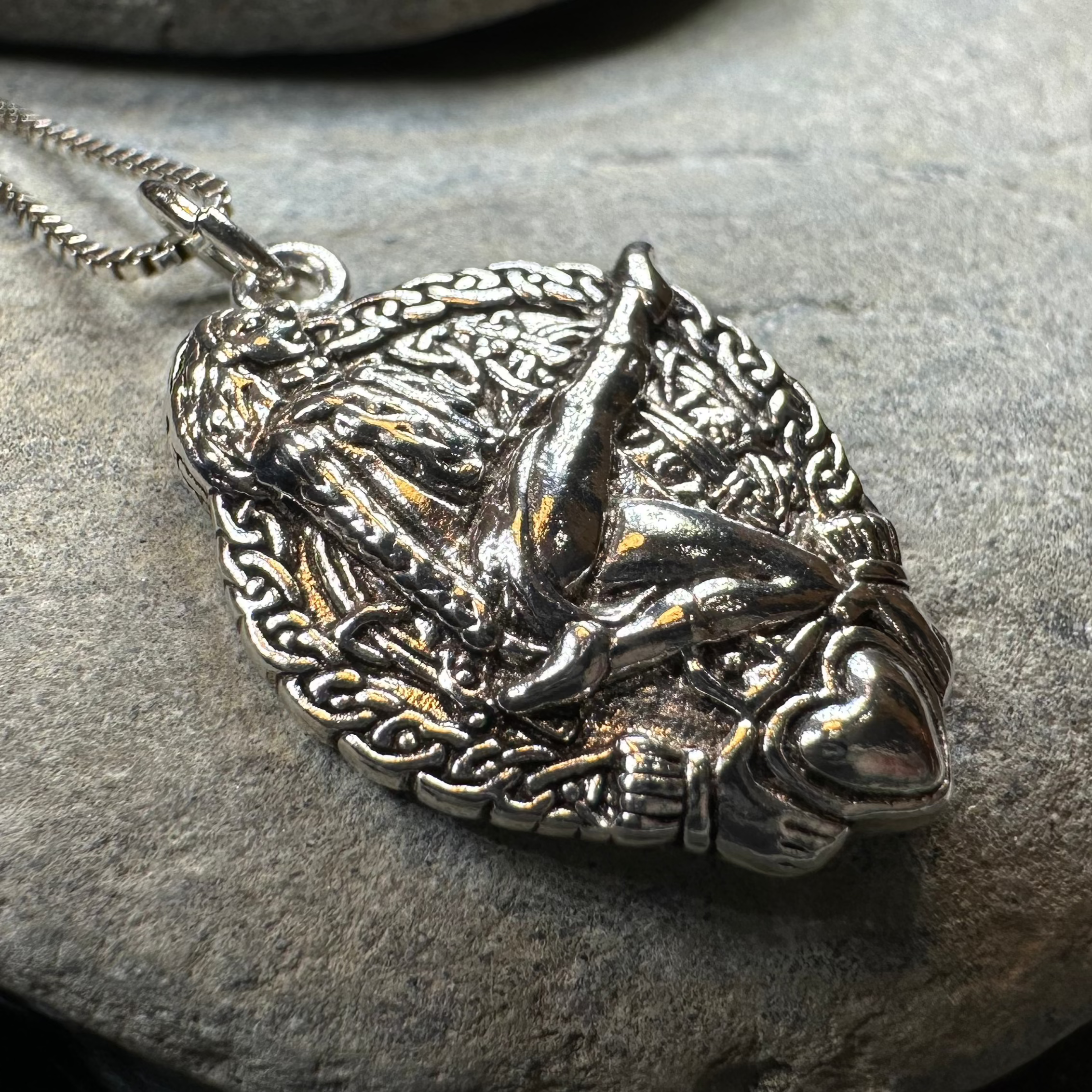 Claddagh Irish Dancer Pendant Necklace - Authentic Celtic Jewelry for Women - Perfect Gift for St. Patrick's Day, Irish Weddings & Dance Performances