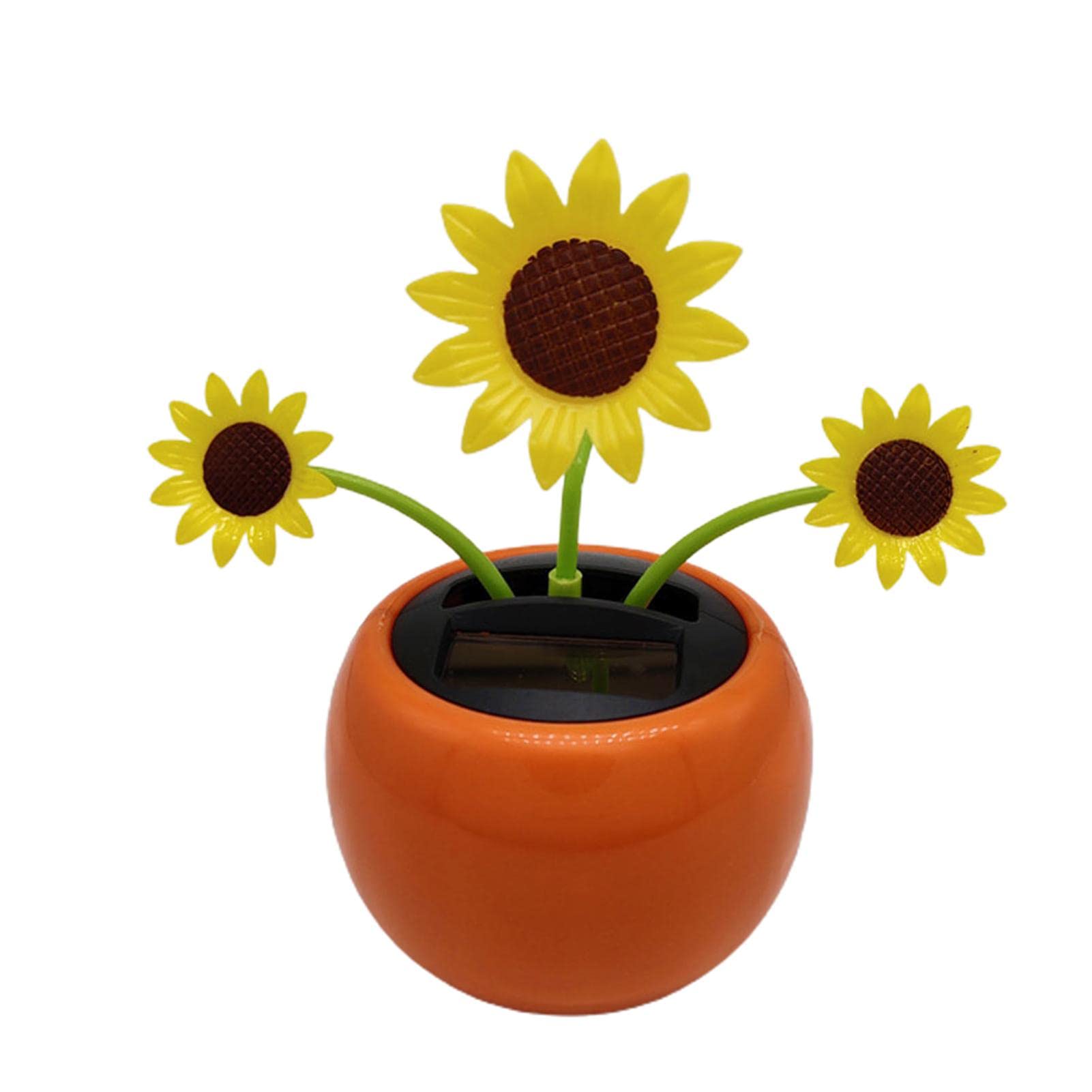 Solar Powered Dancing Sunflower Toy - Eco-Friendly Solar Dancing Flower for Car Dashboard, Office & Home Desk Decor - Fun Animated Gift for Kids & Adults - Perfect for Parties, Gifts & Stress Relief