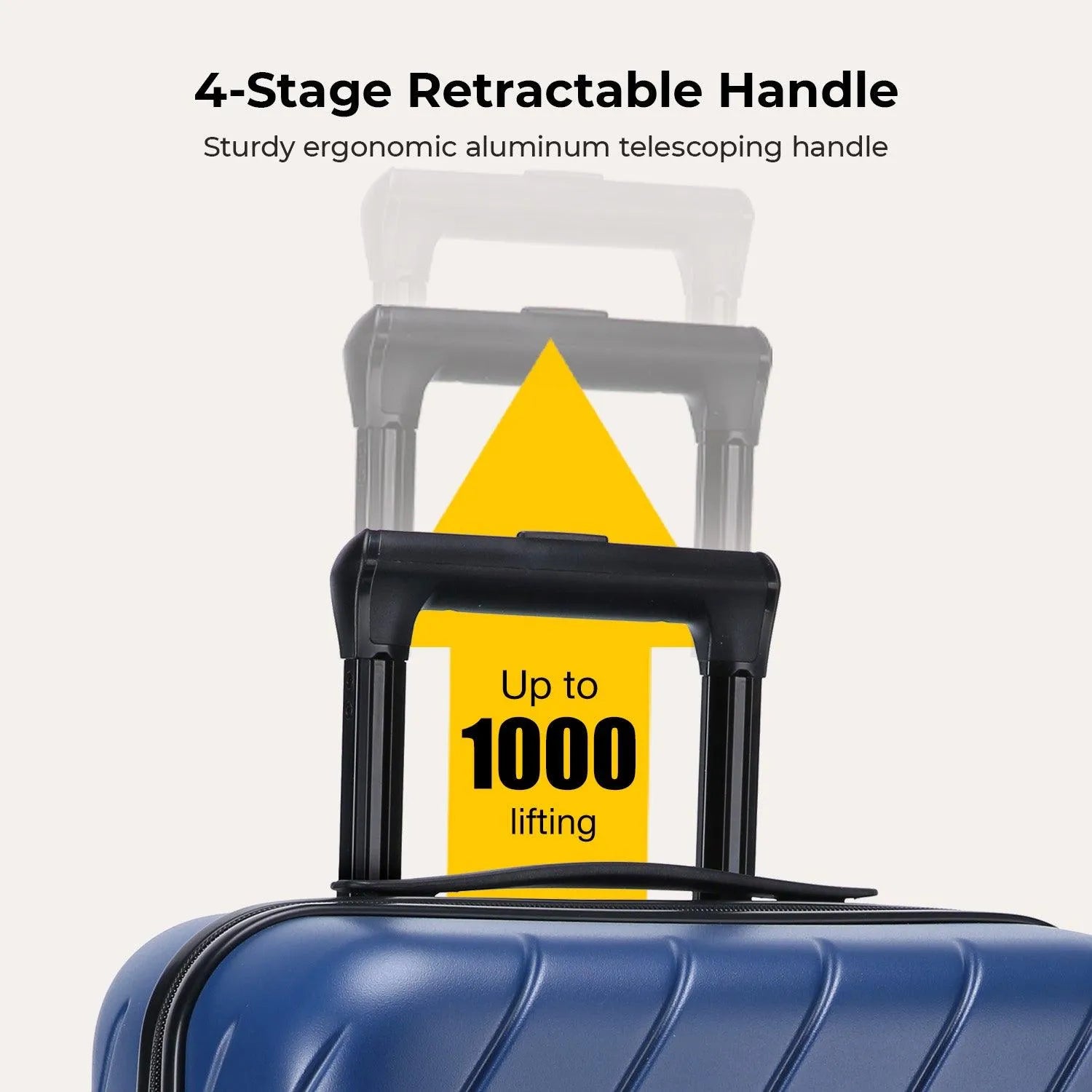 Daren 16-20 Inch Lightweight Hardside Carry On Luggage - Perfect for Air Travel, Business Trips & Weekend Getaways