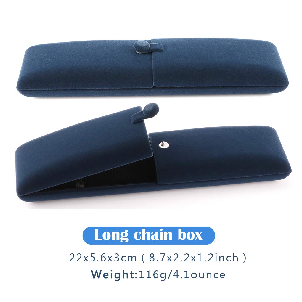Rolin Roly Velvet Ring Box - Flocked Jewelry Display Case for Engagement, Wedding, Anniversary & Birthday Gifts - Royal Blue Wedding Ring Holder for Proposals & Special Occasions