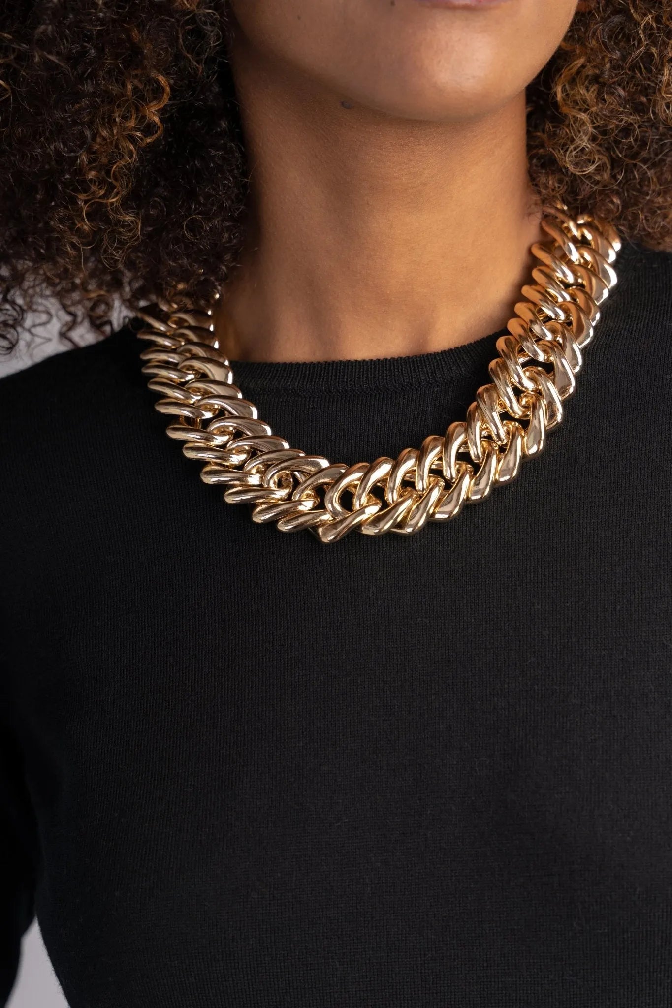 Chunky Gold Chain Statement Necklace for Women - Bold Layered Fashion Jewelry - Perfect for Parties, Date Nights & Special Occasions