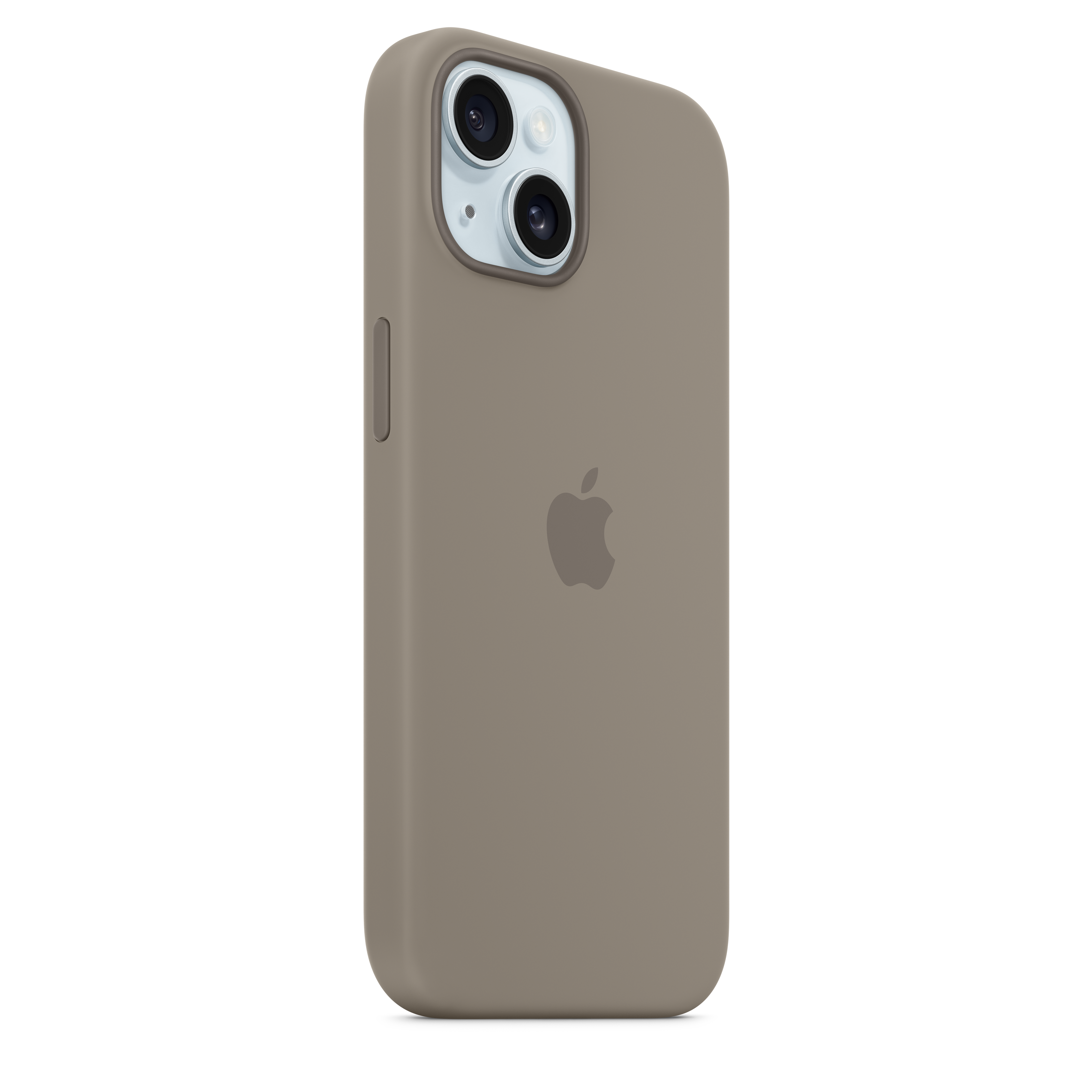 Magnetic Silicone Case with MagSafe for iPhone 15 - Clay Color | Slim Protective Cover for Everyday Use & Wireless Charging
