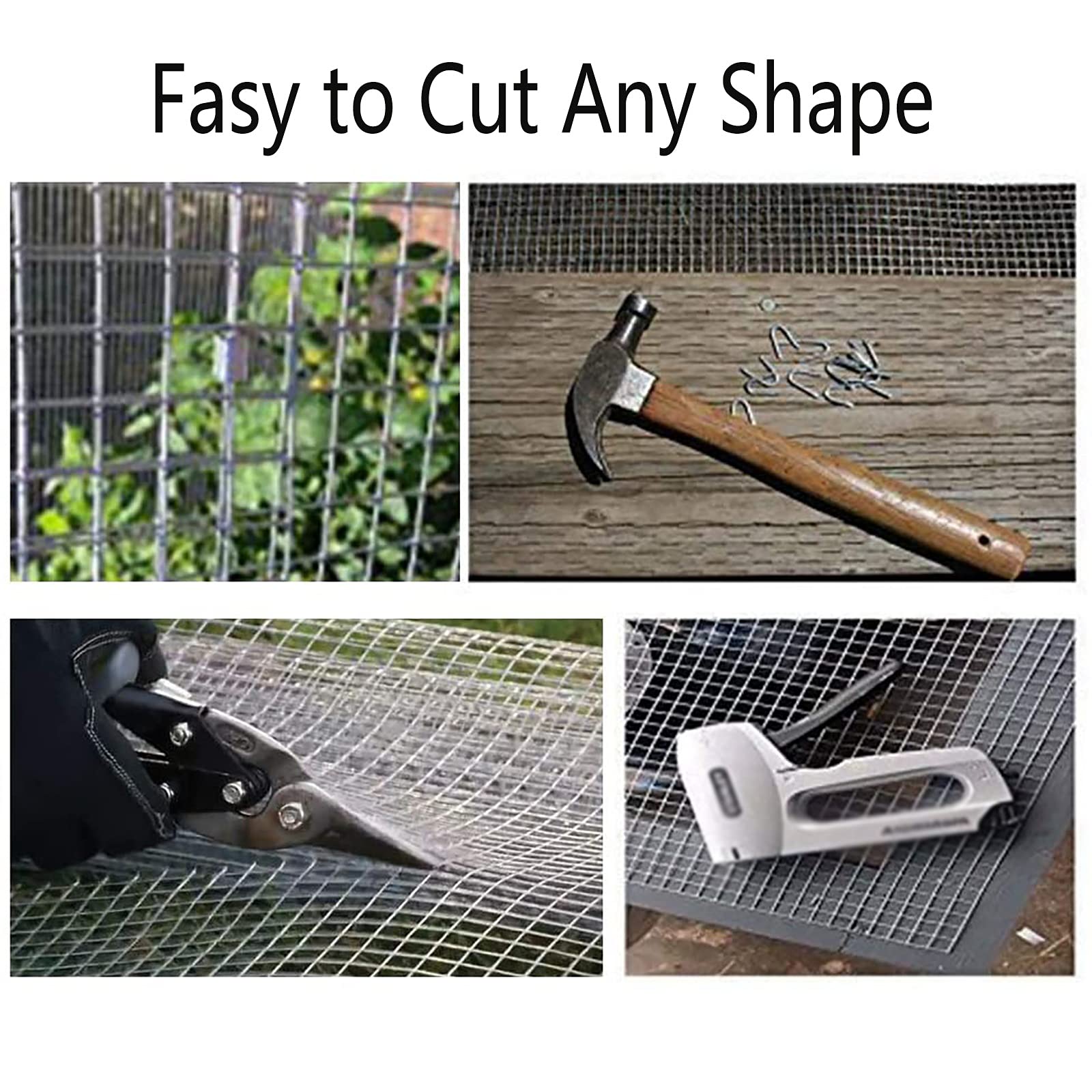 Premium Stainless Steel Wire Mesh - 1x1m (3.2x3.2ft) Aviary Fence & Hardware Cloth for Chicken Coop, Rabbit Cage, Garden Protection & Fruit Tree Enclosure - Heat Resistant & Durable - Perfect for Backyard Farming, Pet Safety and Crop Protection