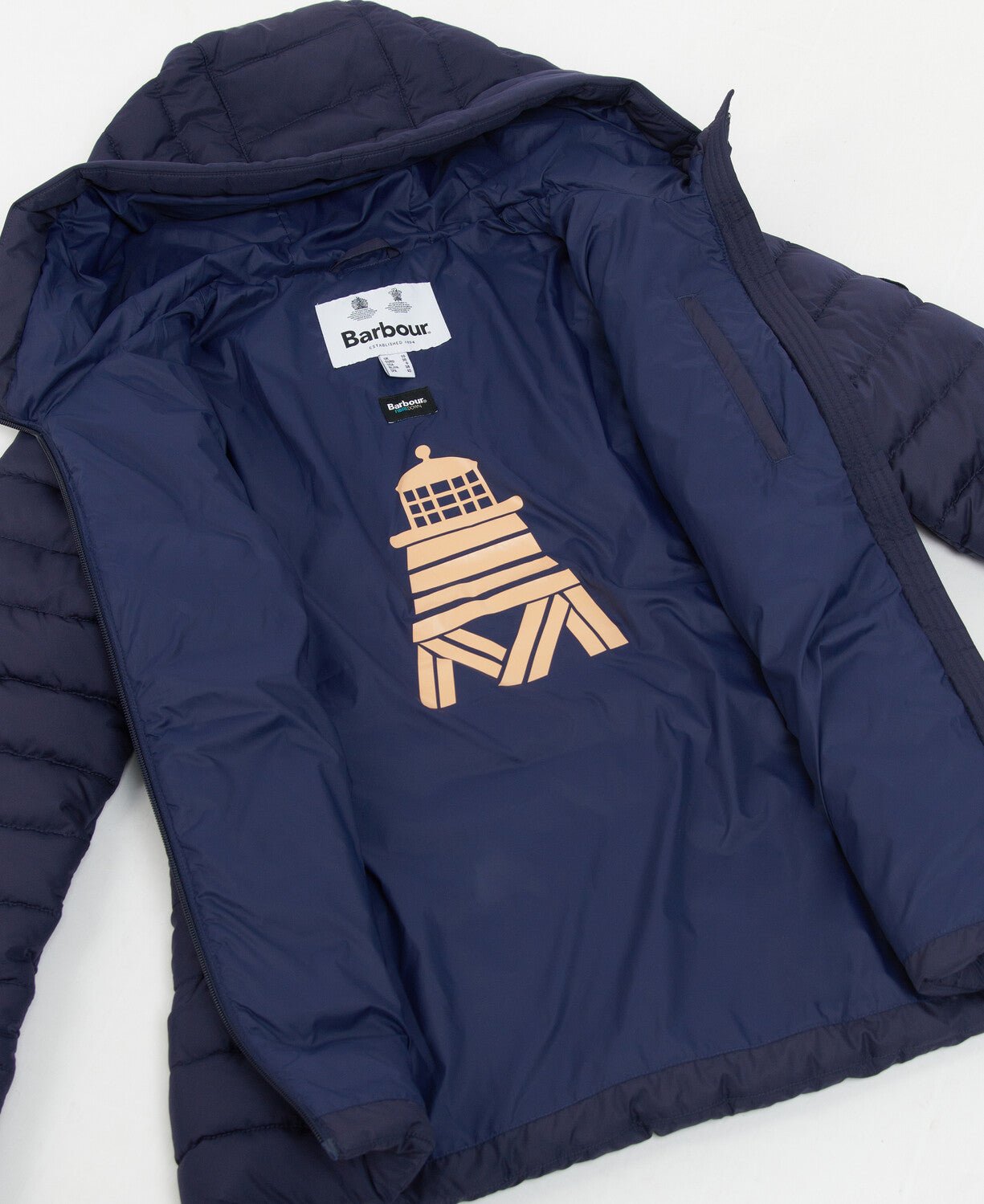 BARBOUR Coraline Quilted Jacket for Women - Waterproof & Lightweight Winter Coat (Ink Blue) | Outdoor Hiking, Casual Wear & City Commute