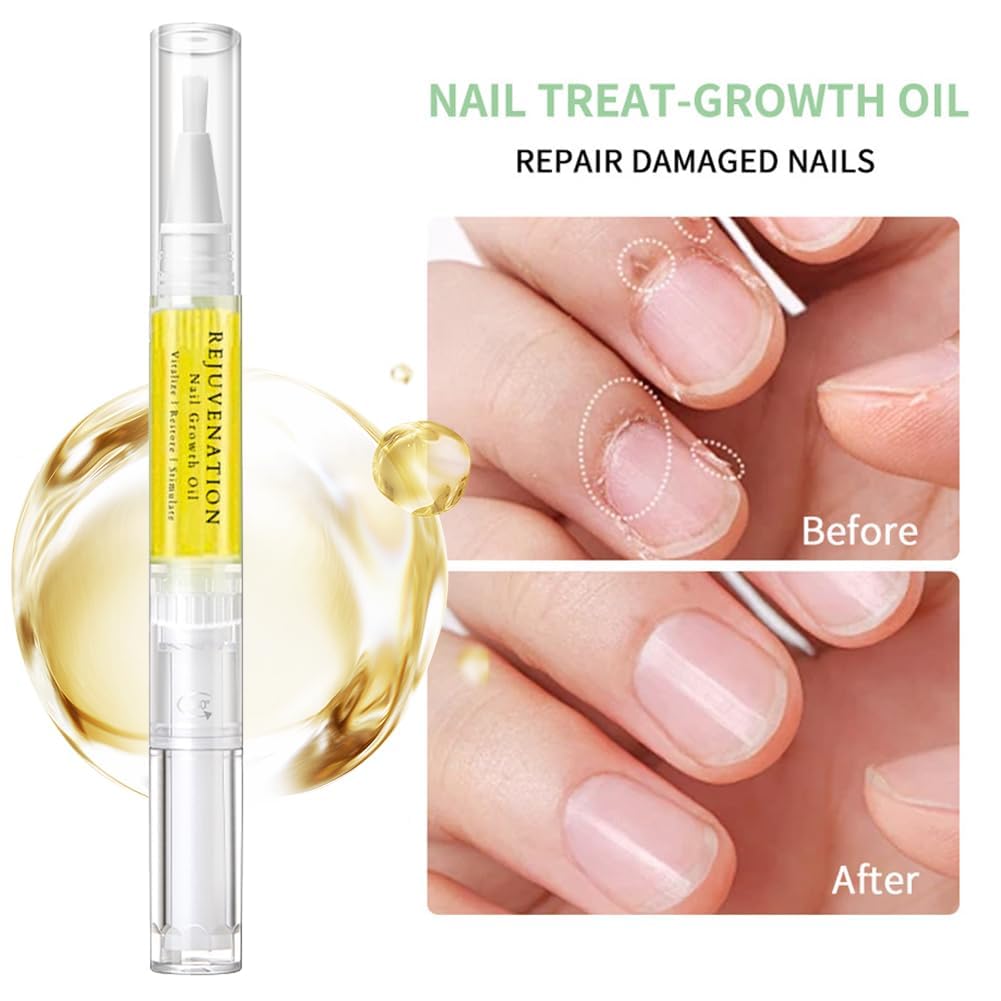 2024 Upgrade Nail Growth Oil Pen - Cuticle Care & Strengthener for Moisturizing & Brightening Nails - Salon & Home Use