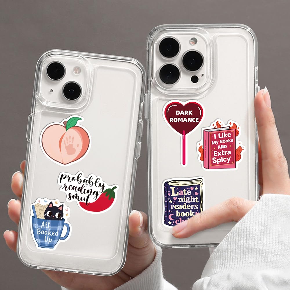100 PCS Spicy Bookish Stickers - Waterproof Vinyl Decals for Kindle, Laptop & Journals - Perfect for Book Lovers, Reading Accessories & Gifts - Great for Personalizing Devices, Planners & Bookish Decor