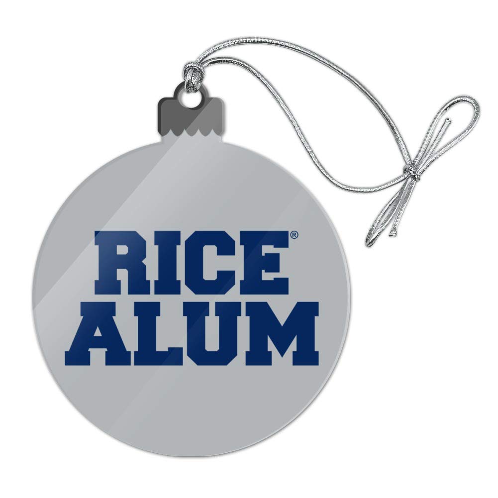 Rice University Owls Alumni Acrylic Christmas Tree Ornament - Custom College Holiday Decor for Alumni Gifts, Dorm Room Decor & Christmas Tree Decoration