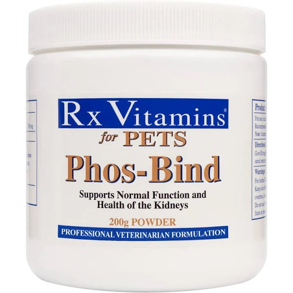 Rx Vitamins Phos Bind - Premium Phosphorus Binder for Dogs & Cats | Supports Kidney Health | Vet-Recommended Supplement for Pets with Renal Issues | Use for Daily Kidney Care & Digestive Support