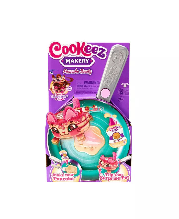 Cookeez Makery Pancake Treatz Interactive Surprise Playset - Fun Baking Toy for Kids with 12+ Surprises, Creative Pretend Play Kitchen Set for Birthday Gifts & Family Bonding Activities