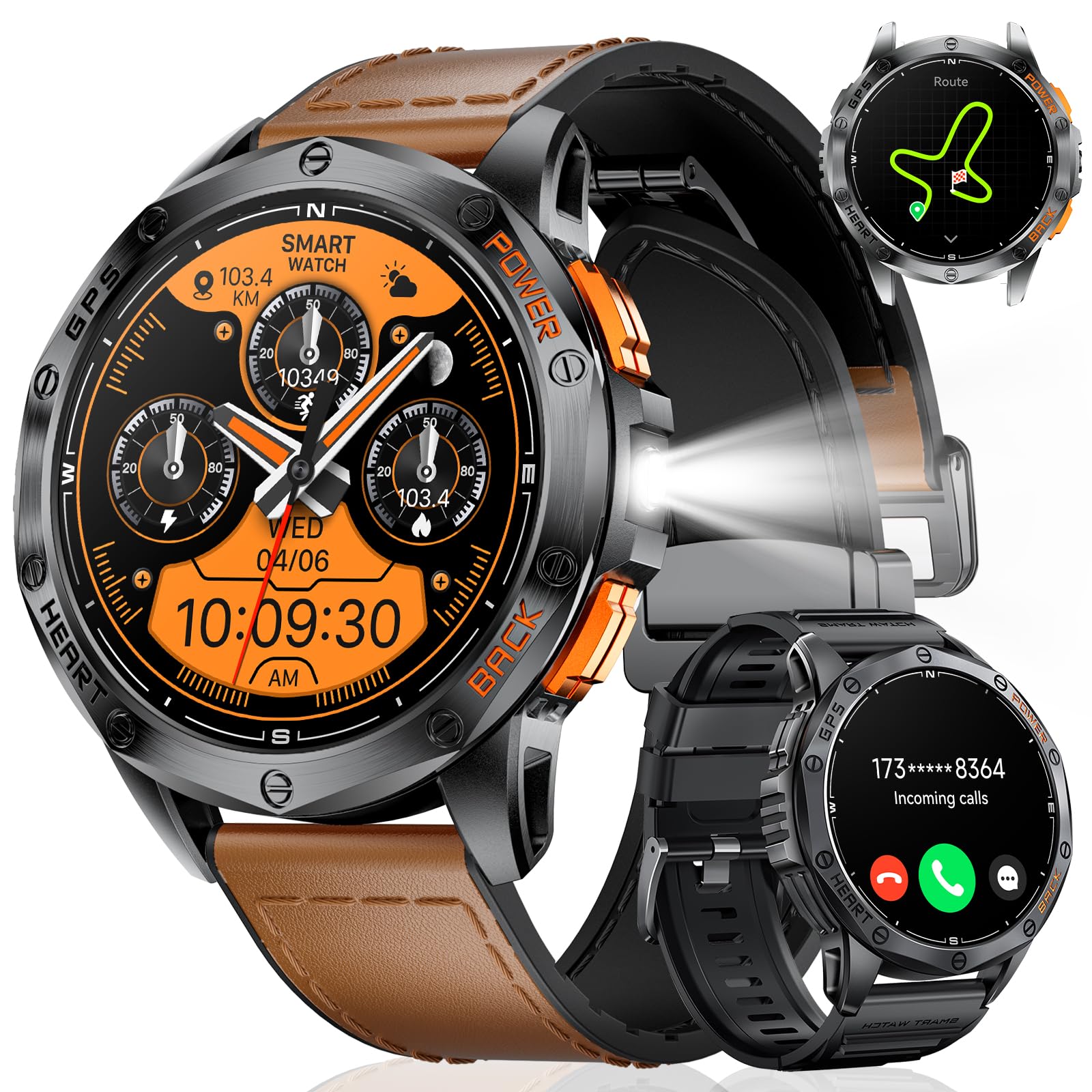 Men's GPS Smart Watch with 1.43