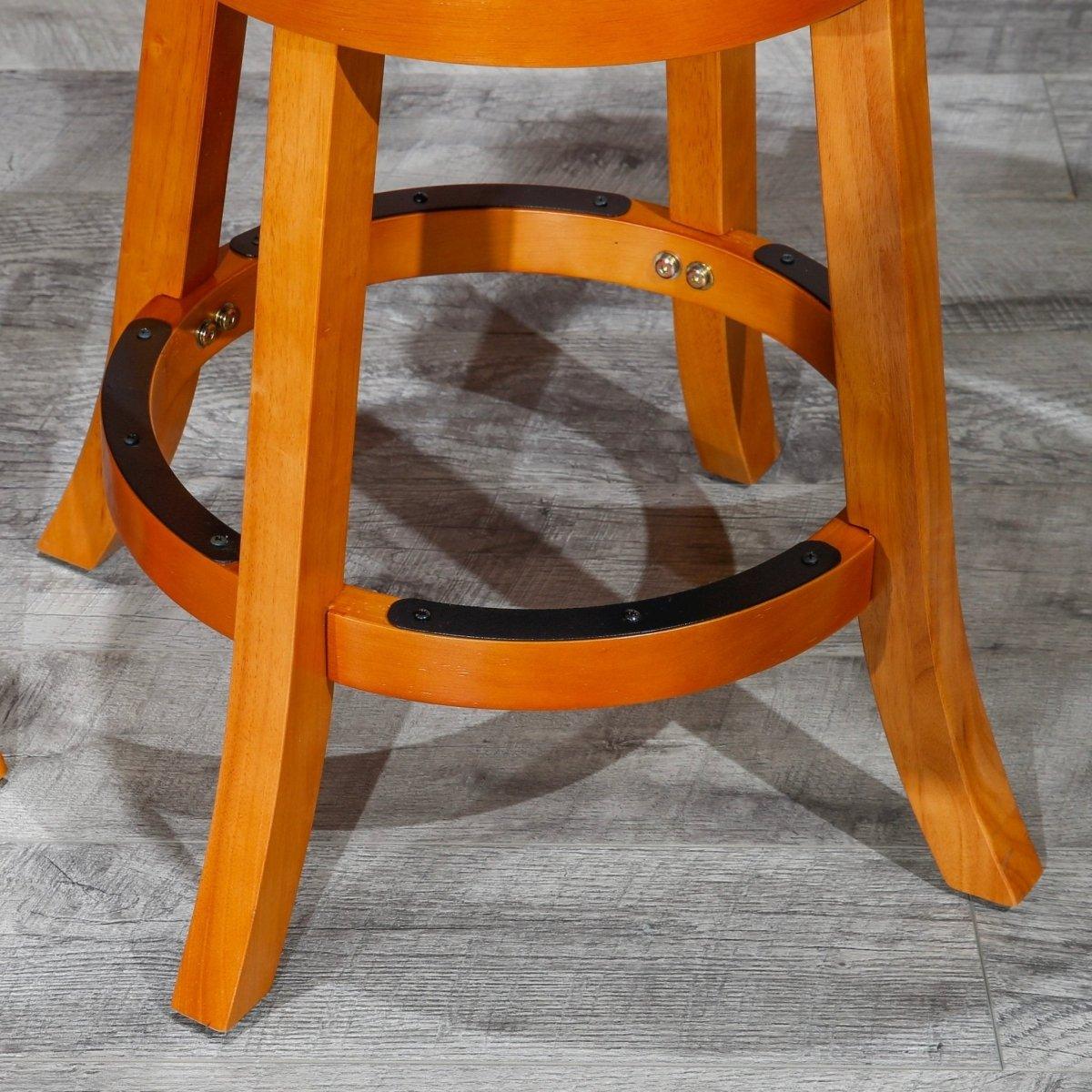 Premium Backless Fabric Swivel Stool - 24