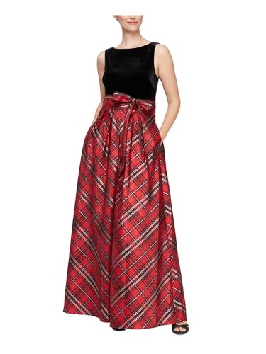 Velvet Black Red Plaid