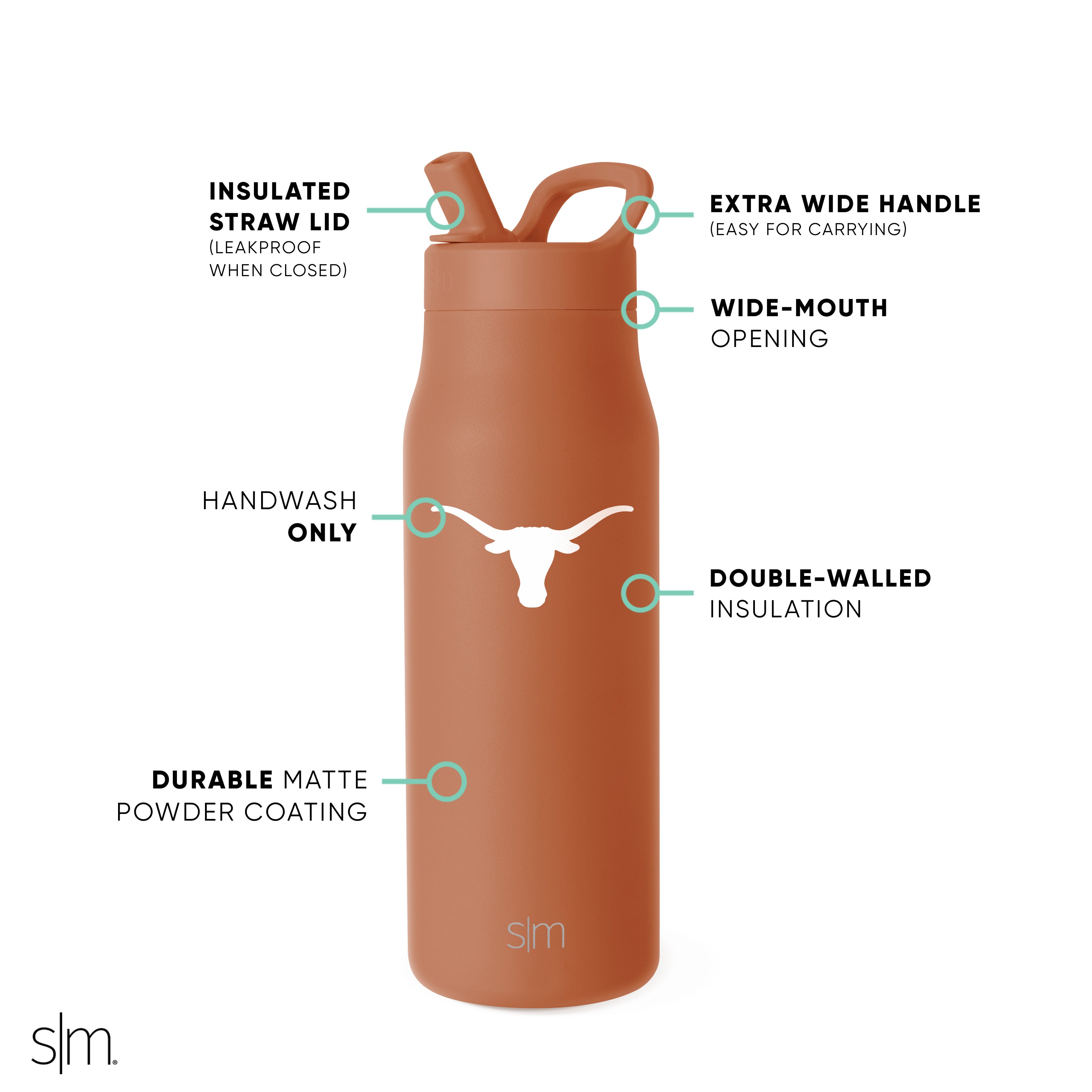 Insulated Stainless Steel Tumbler with Manual Straw Lid - 20oz Leakproof Travel Mug for Hot & Cold Drinks, Perfect for College, Office, Gym & Outdoor Activities