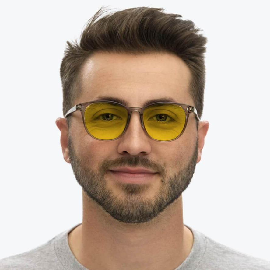 DayMax Billie Glasses - Pearl Grey Prescription Eyewear for Women & Men | Fashionable Reading Glasses for Work, Driving & Daily Use