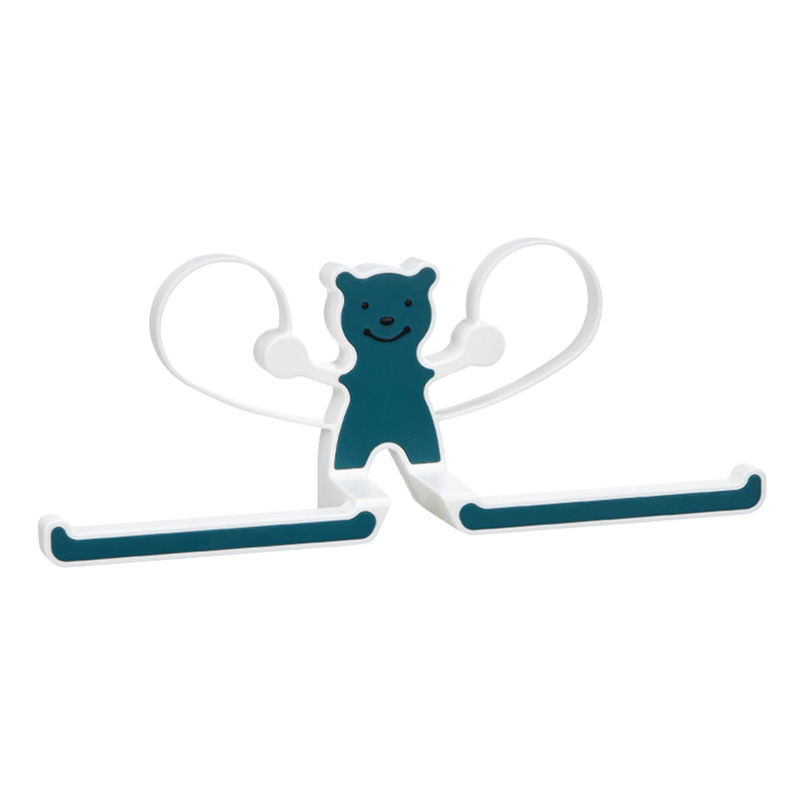 34 Inch Wide Cartoon Clip Coat Hanger Storage Rack - Wall Mounted Multifunctional Organizer for Kitchen, Bathroom & Laundry - Perfect Over Sink Space Saver for Towels, Utensils & Cleaning Supplies