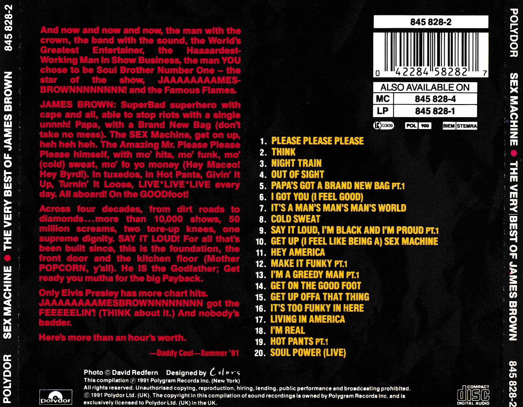 James Brown Greatest Hits - Sex Machine & Best Songs Collection for Dance Parties, Workouts & Soul Music Lovers
