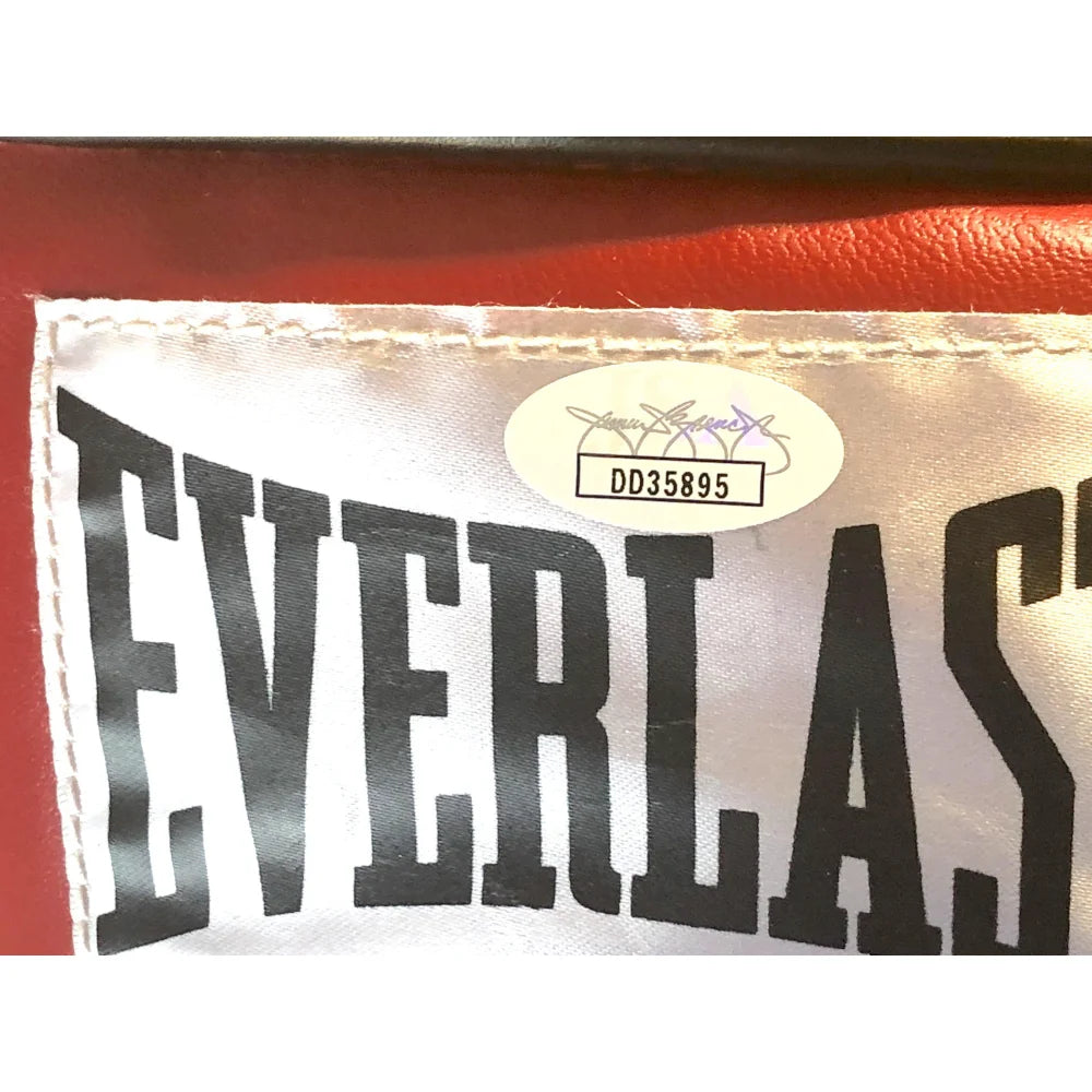 Authentic Everlast Boxing Gloves Signed by Manny Pacquiao with JSA COA - Pacman vs Mayweather Collector's Item - Perfect for Boxing Memorabilia Displays & Sports Fan Gifts