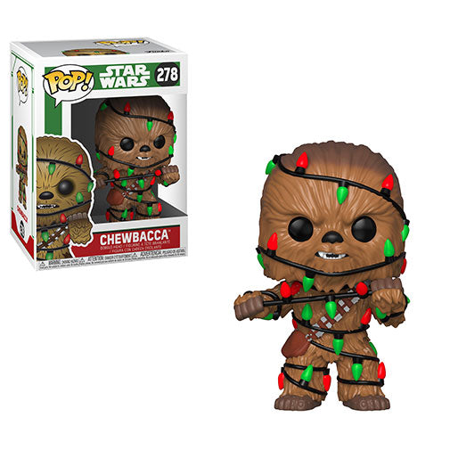 Funko Pop! Star Wars: Chewbacca with Christmas Lights - Collectible Vinyl Figure - Perfect for Holiday Decorations & Gift Giving
