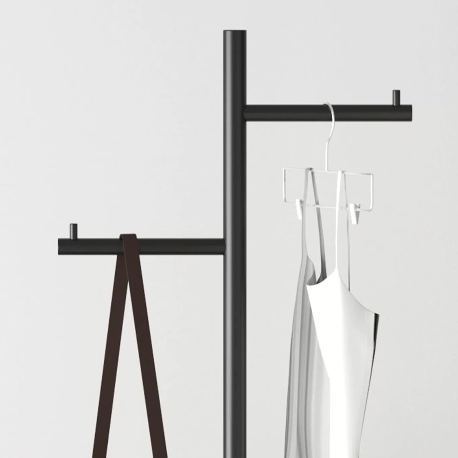 Freestanding Floor Coat Rack - Expandable Multi-Angle Clothes Hanger for Bedroom Storage | Perfect for Small Spaces, Entryways & Closet Organization
