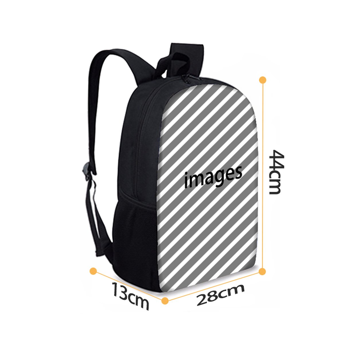 Stylish Middle School Backpack with Lunch Bag Set - Durable Large School Backpack for Teens, White Tiger Print Design - Perfect for School, Travel & Outdoor Activities