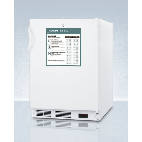 Accucold 24-Inch Wide Built-In All Refrigerator - ADA Compliant, Energy Efficient, Stainless Steel - Perfect for Small Kitchens, Offices, and ADA-Compliant Spaces
