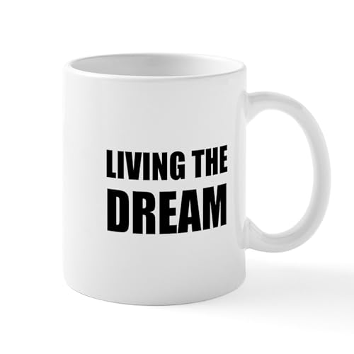 White - Living The Dream Mugs