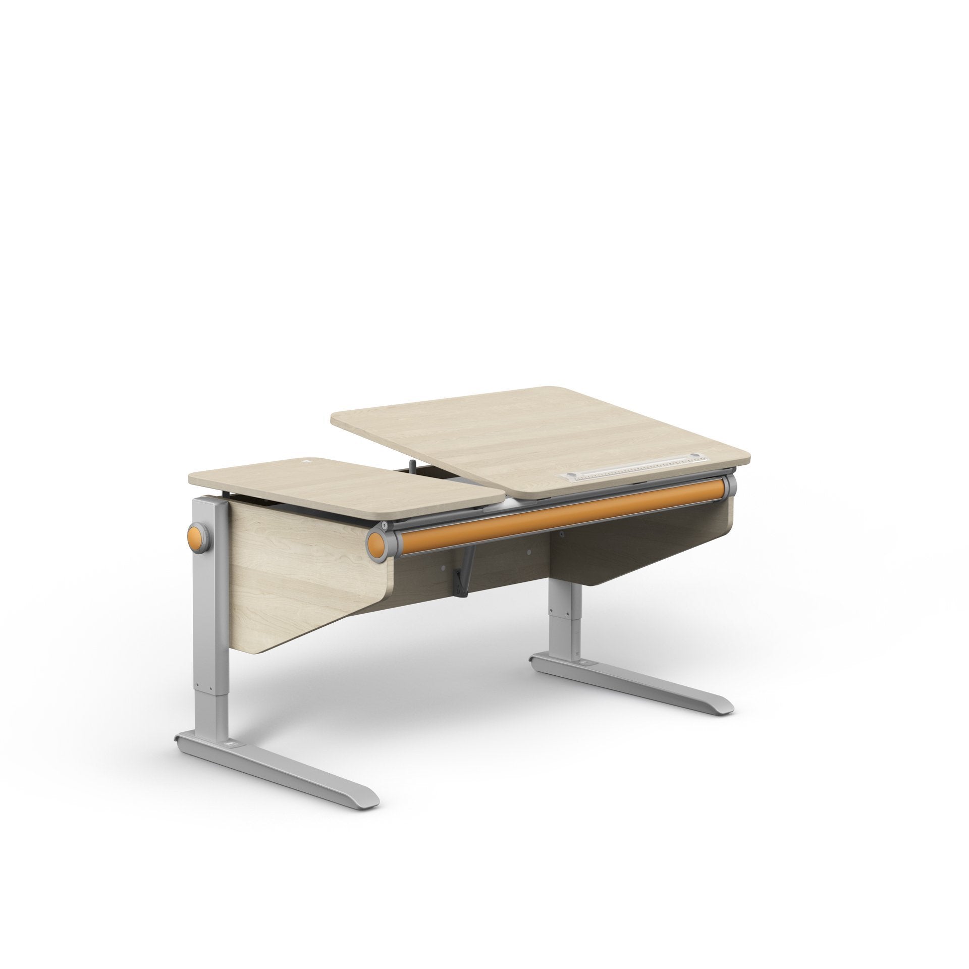 MOLL Winner Split Desk - Adjustable Kids Study Desk with Storage Shelf - Perfect for Home Office, Online Learning & Small Spaces