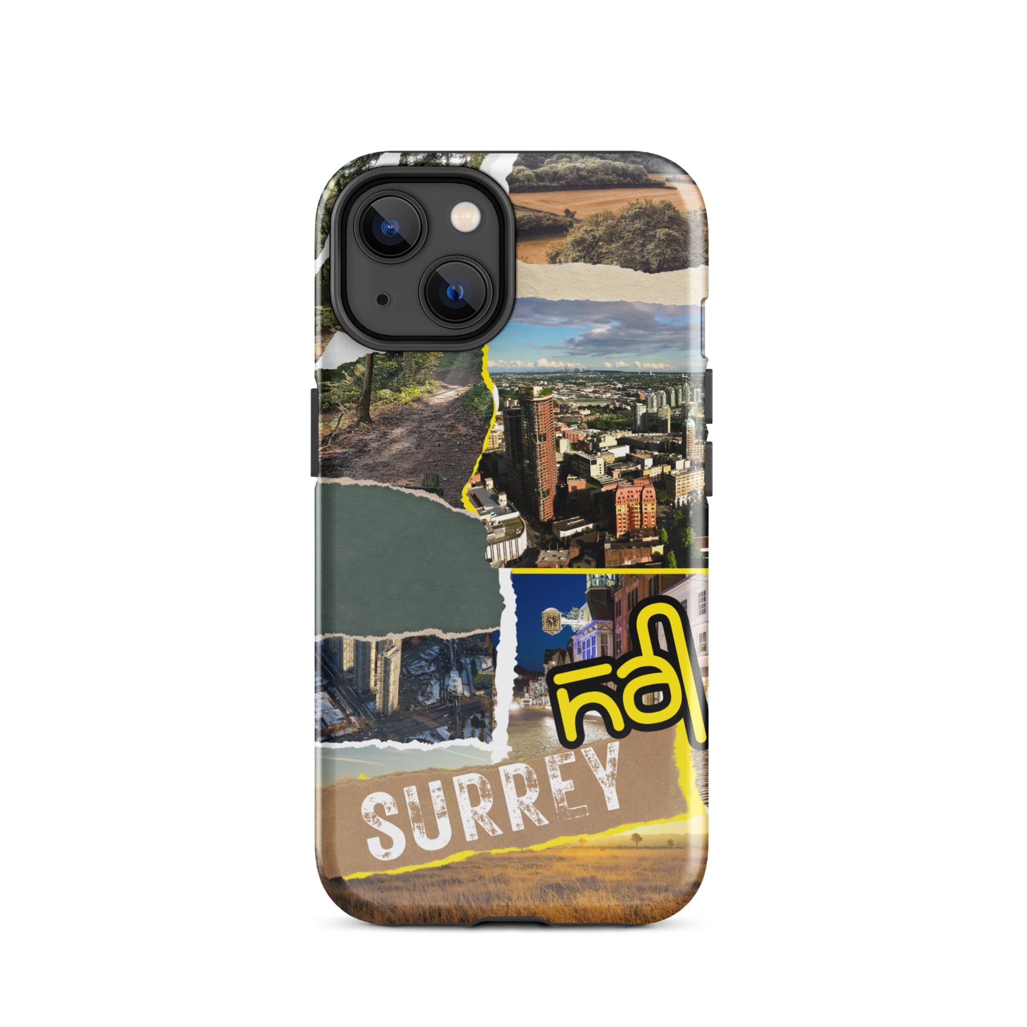 Premium Surrey Collage iPhone Case - Durable Protective Cover with Stylish Design for iPhone [Model] - Perfect for Everyday Use, Travel & Gifting