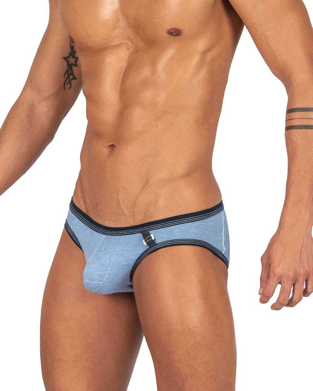 Private Structure Barn Boy Low Rise Mini Brief - Comfortable Men's Underwear for Everyday Wear, Gym & Lounge - Soft Cotton Blend, Breathable & Lightweight