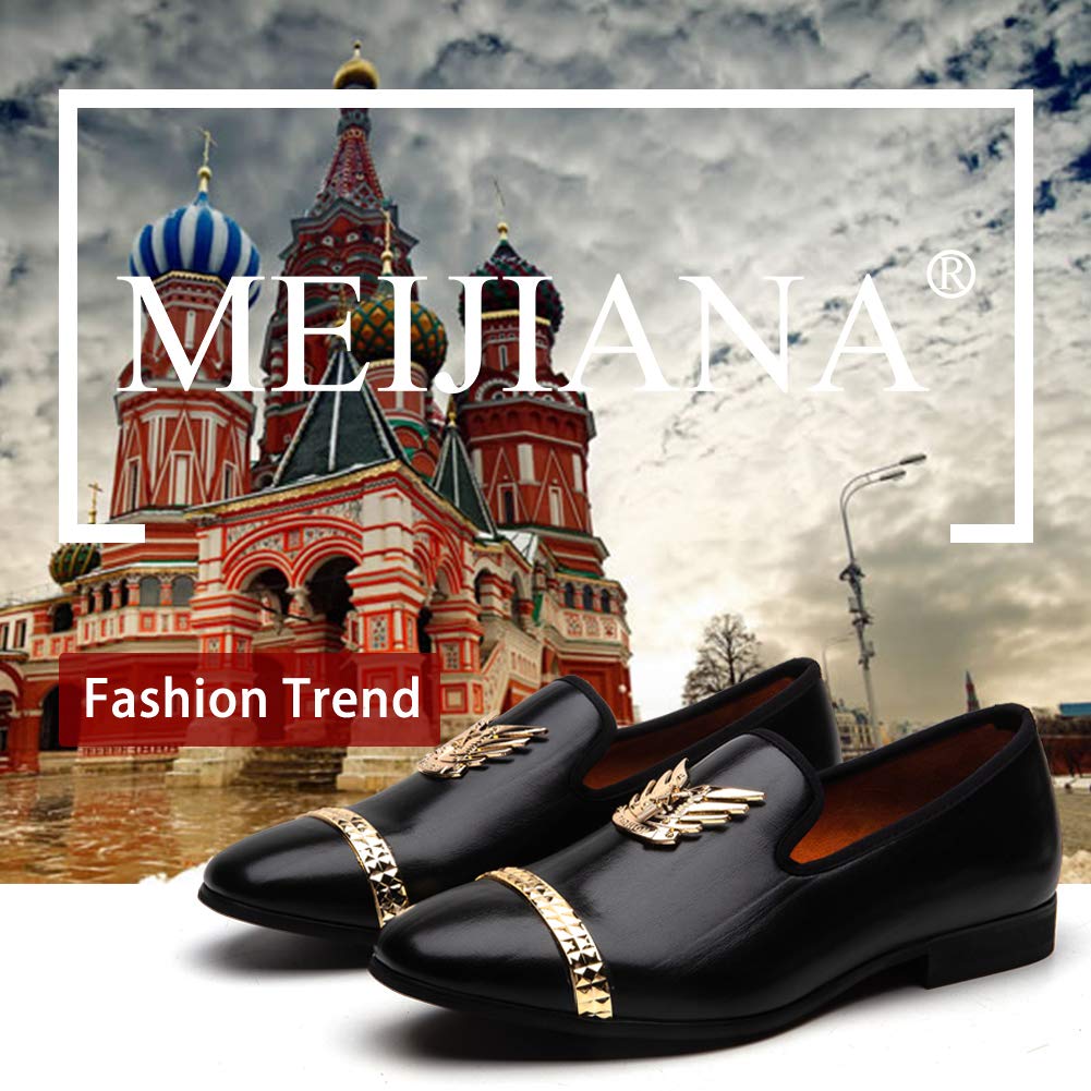 Luxury Men's Loafers - Premium Leather Wedding Dress Shoes for Groom, Formal Party & Business Occasions - Comfortable Slip-On Dress Shoes for Men