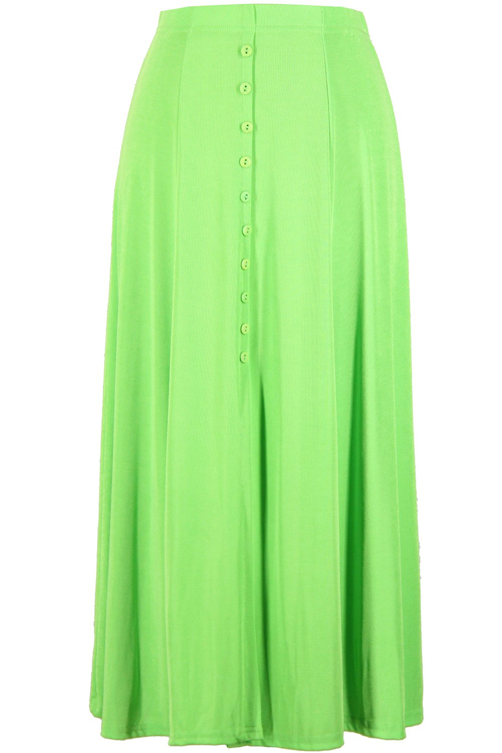 Jostar Women's Flowy Long Skirt with Elastic Waist - Stretchy Button Down Maxi Dress for Casual Outings, Beach & Boho Style