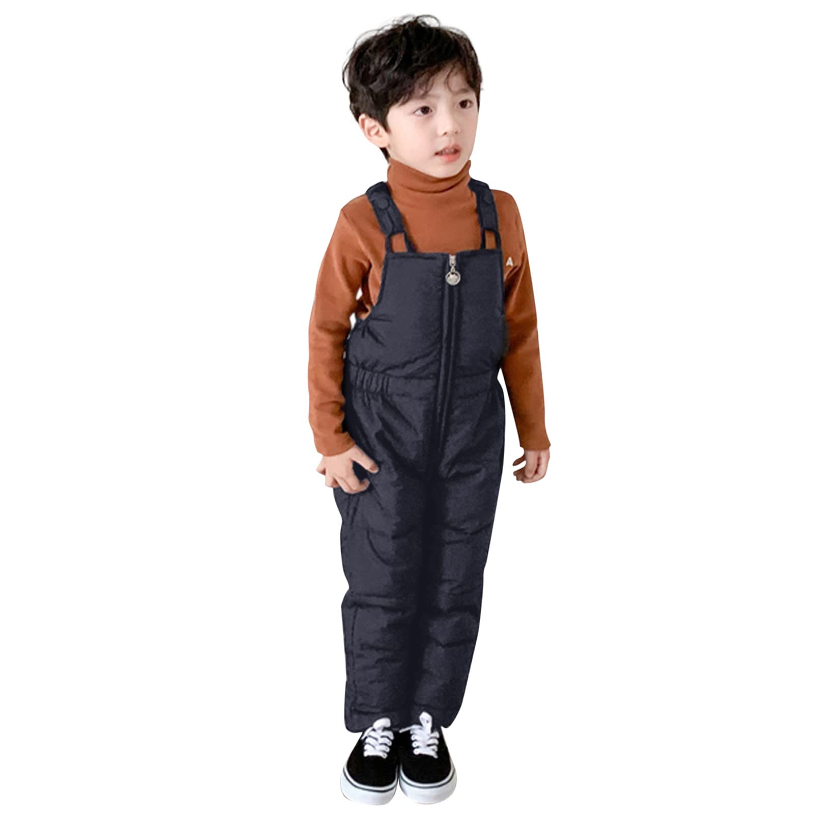 Kids Snow Pants & Bibs for Boys & Girls - Winter Waterproof Snowsuit Pants Size 7/8 - Perfect for Skiing, Sledding & Snow Play
