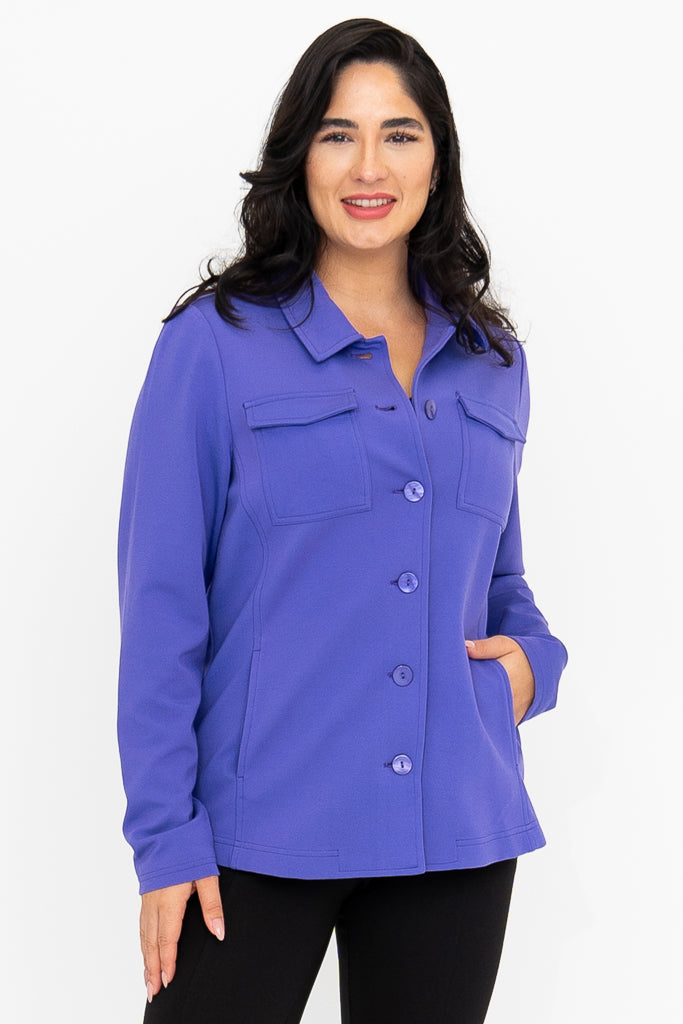 Lolo Women's Lightweight Modal Jacket - Soft Lavender Color, Breathable & Comfortable for Spring & Fall Layering | Perfect for Outdoor Activities, Travel & Casual Wear