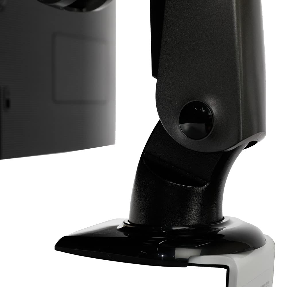 ACELUXE B1 Aluminum Single Monitor Arm Stand with Clamp Base - Holds 34 Inch Screen up to 19.8lbs, 360° Rotation, Height & Angle Adjustable, Ergonomic Design for Home & Office - Gray - Perfect for Workstations, Gaming Setups & Multi-Monitor Configurations