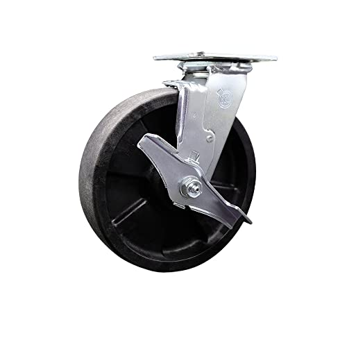 Swivel - Top Lock Brake - Black
