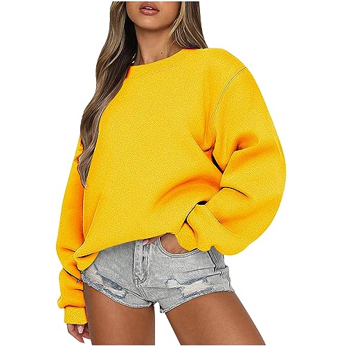 04-yellow?crew Neck Sweatshirt