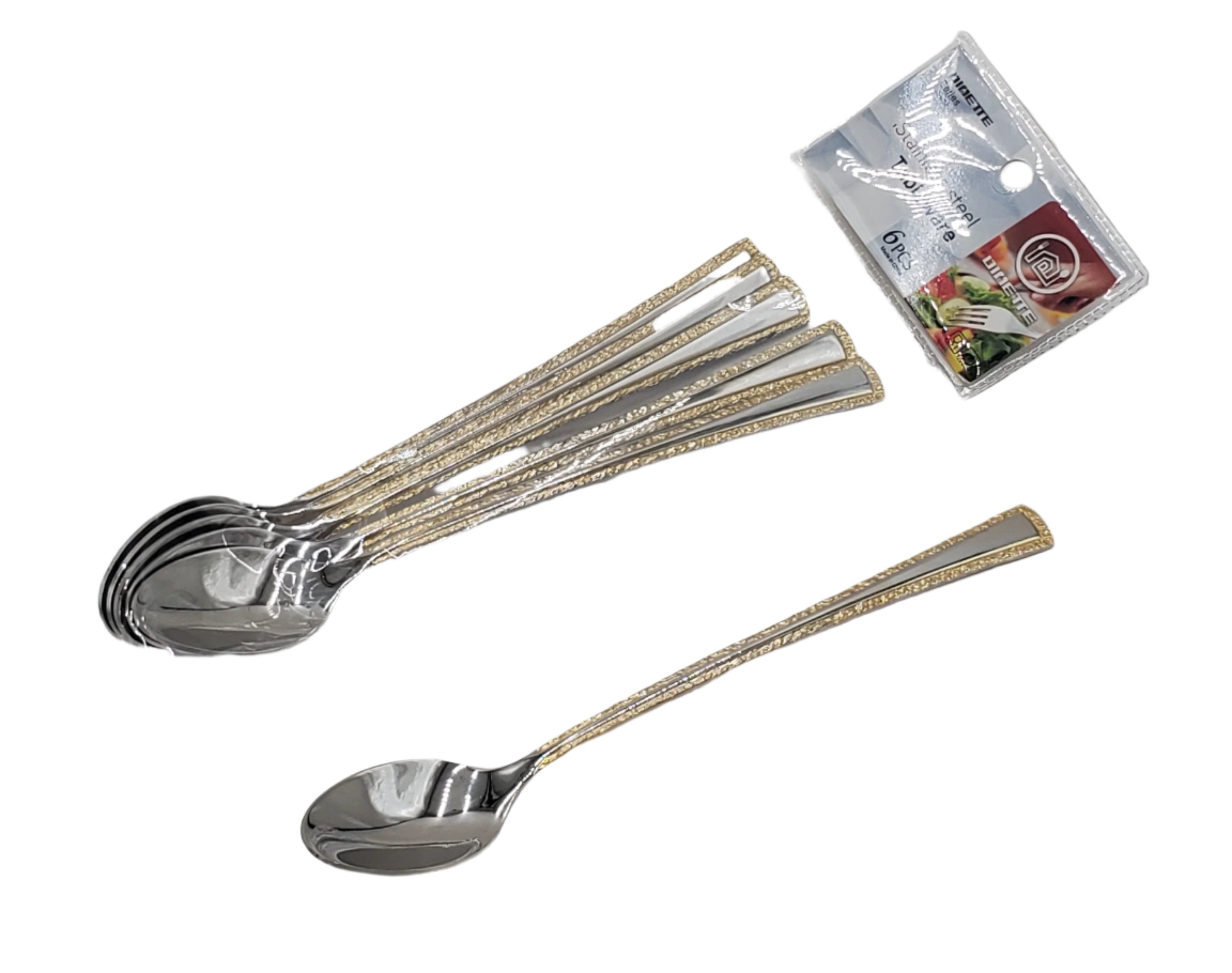 6-Piece Gold Coffee Spoon Set - Elegant Tea & Dessert Spoons for Coffee Lovers, Perfect for Afternoon Tea, Dessert Parties & Home Decor