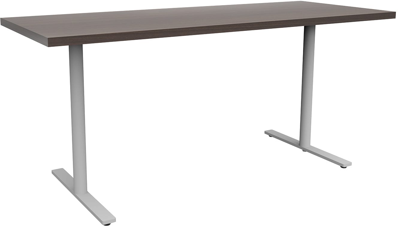 Safco JURNI 60 x 24 Inch Multi-Purpose Table with T-Leg Base and Glides - Perfect for Office, Classroom, Conference Room, and Home Use [JN6024NFXTGL]