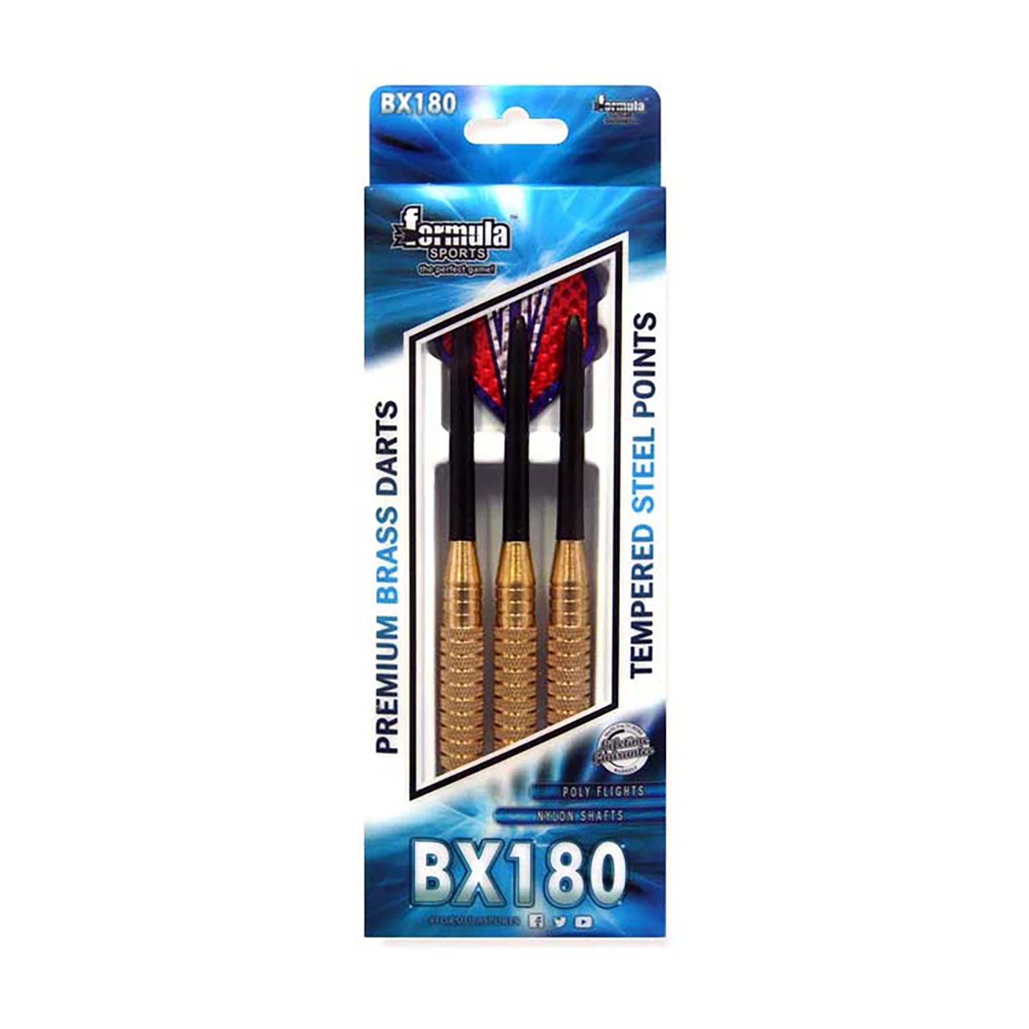Premium BX180 Brass Darts Set - Professional Steel Tip Dartboard Game Accessories for Home, Bar & Pub Entertainment