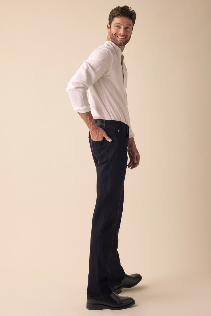 Tom Black Straight Fit Jeans for Men - Classic Slim Denim Pants for Casual Wear & Everyday Style