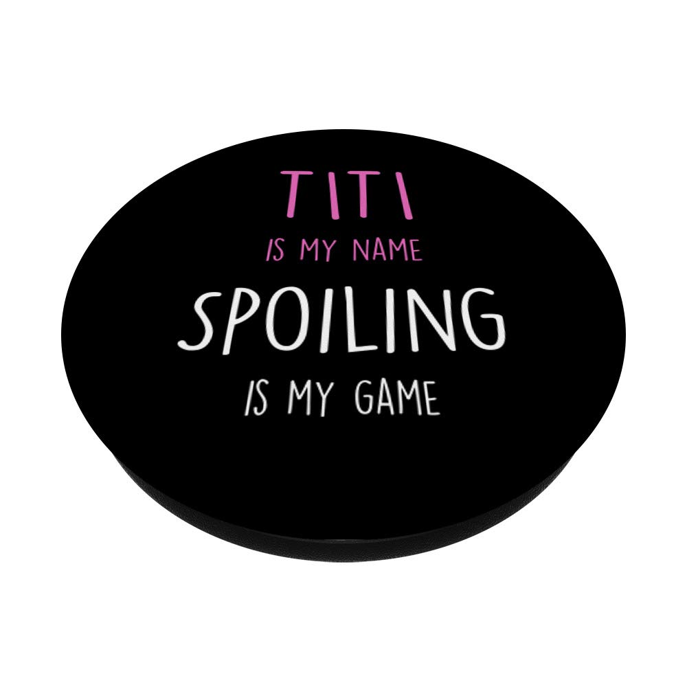 Titi Aunt Gift PopSockets PopGrip - Interchangeable Phone Grip & Stand for iPhone, Samsung, Tablets - Perfect for Selfies, Video Calls & Secure Handling