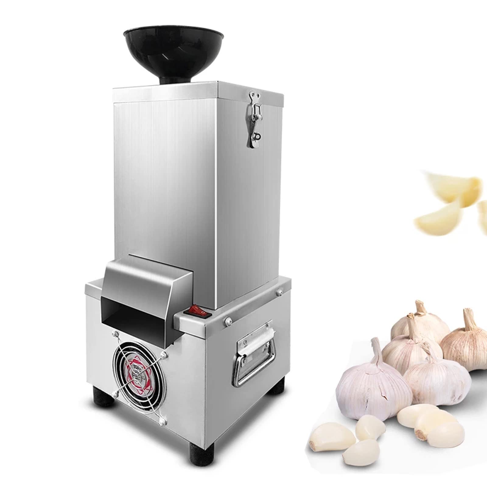 110V Commercial Garlic Peeling Machine - Electric Stainless Steel Garlic Peeler with 25kg/h Speed - Automatic Garlic Skin Remover for Restaurants, BBQ Shops, Hotels & Canteens - Perfect for Bulk Food Prep & Commercial Kitchens