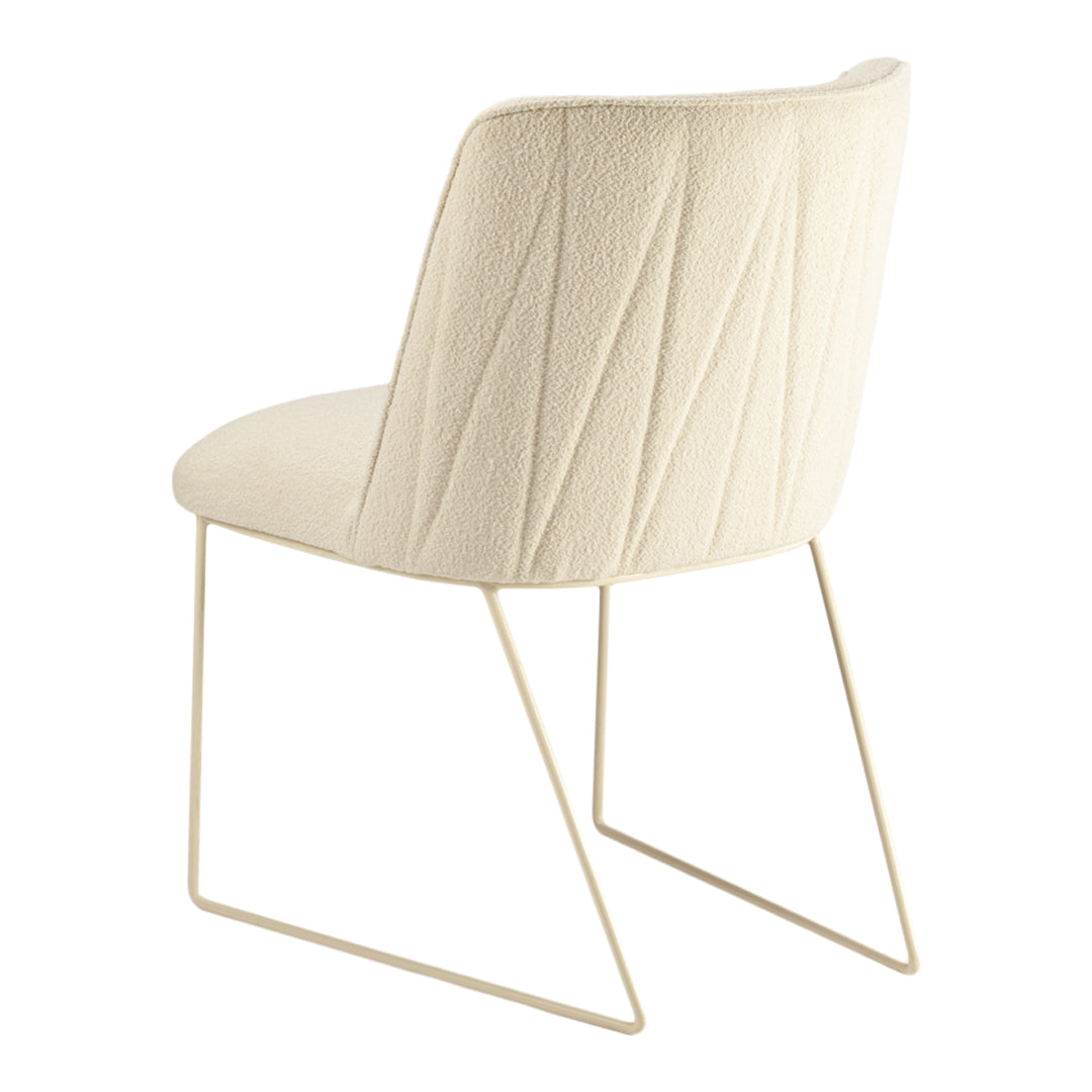 Croix I Side Chair - Modern Dining Chair with Wooden Legs & Upholstered Seat - Perfect for Kitchen, Dining Room, and Office Use