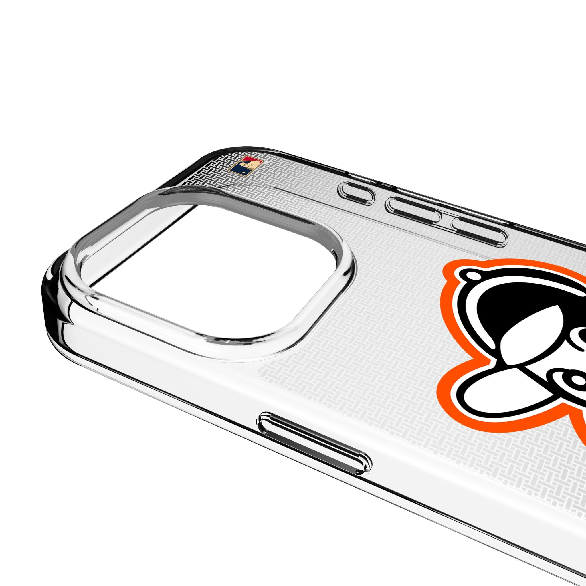 Baltimore Orioles 1955 Cooperstown Collection Linen Clear Phone Case for Apple iPhone - Perfect for Baseball Fans & iPhone Protection at Games