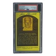 Joe Sewell Autographed 4x6 Cleveland Hall of Fame Plaque Card with PSA/DNA Certification #85026249 - Perfect for Baseball Memorabilia Collectors & Sports Fans Display