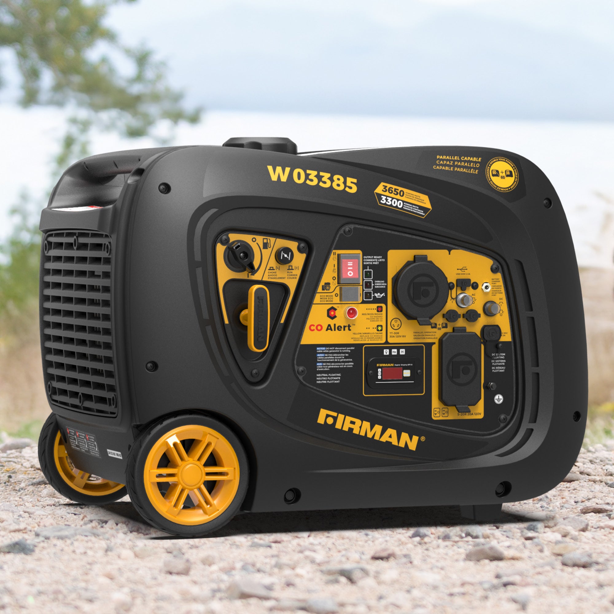 3650W Portable Inverter Generator with CO Alert - Quiet, Reliable Power for Camping, RV Trips & Emergency Backup